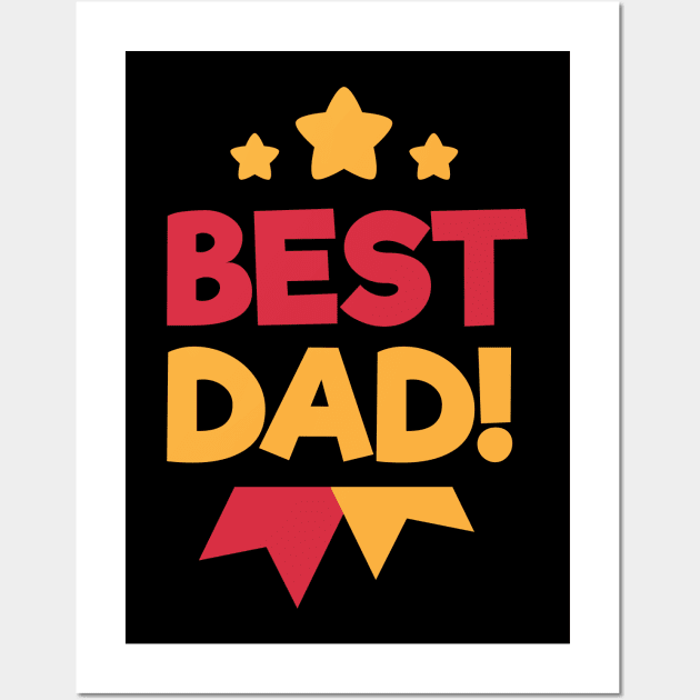 Best Dad Papa Gifts Wall Art by rjstyle7